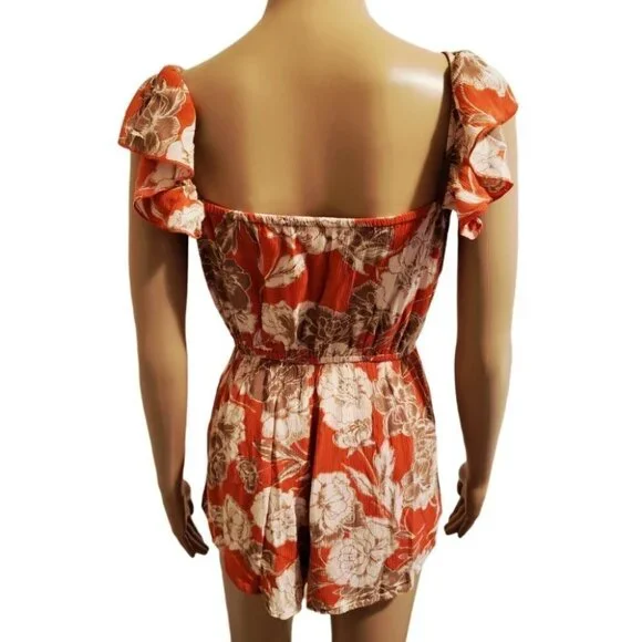 Floral Romper By Amuse Society (size XS) - Picture 2 of 6